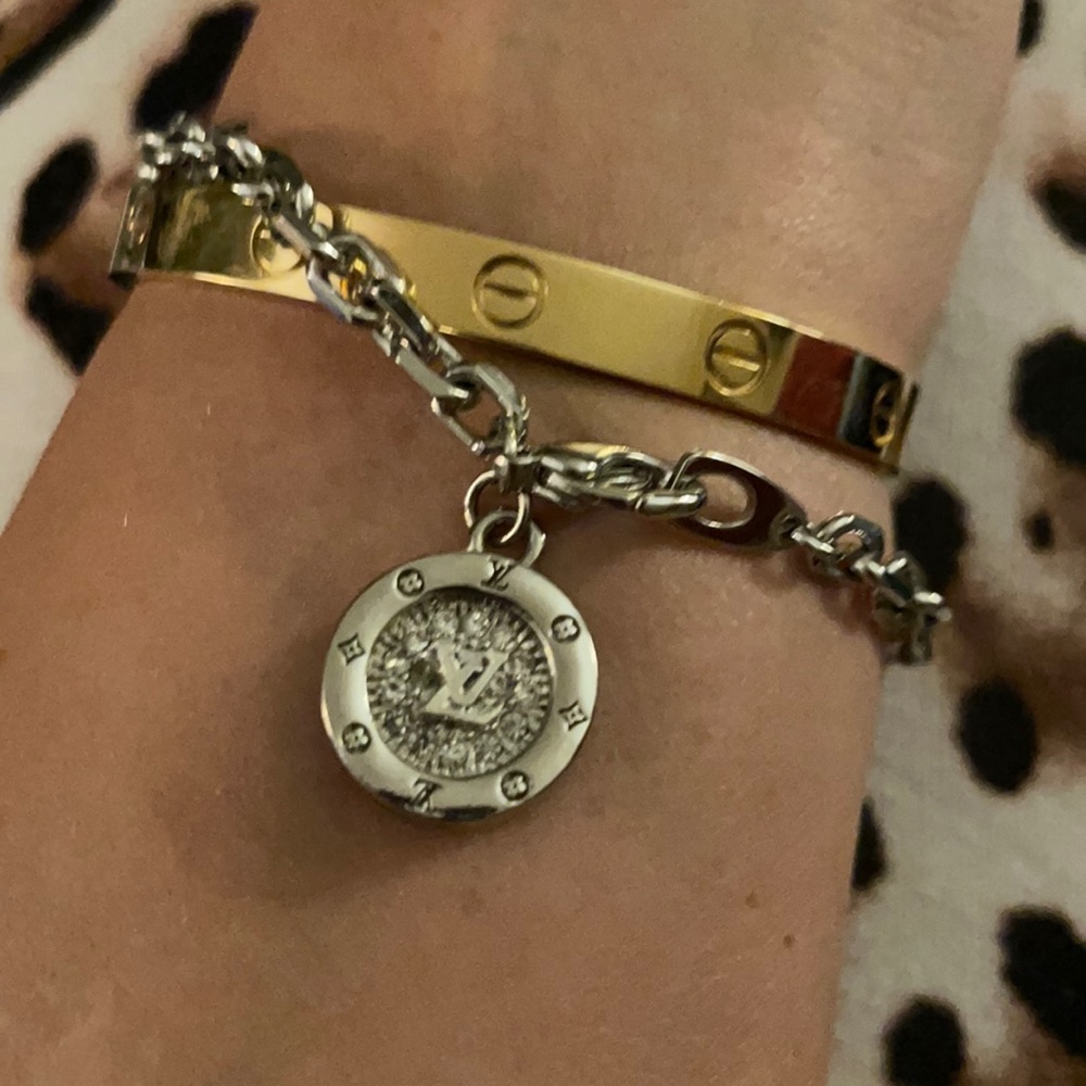 LV *copycat* Silver Charm Bracelet
